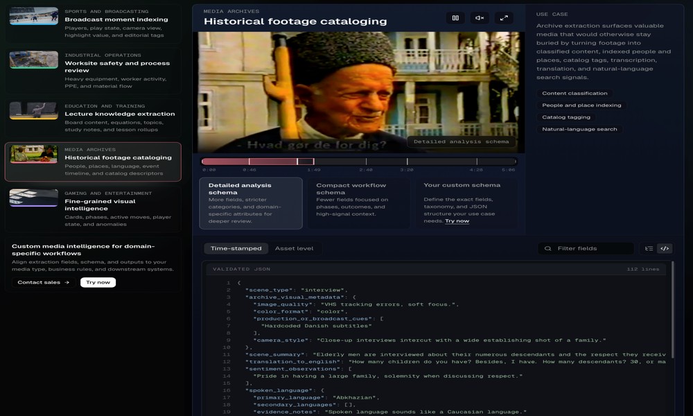 Schema-First AI Metadata Extraction for Video, Audio, and Images